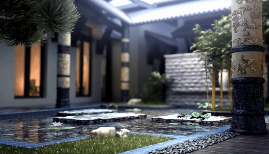 麗江瑞吉酒店房地產(chǎn)建筑漫游動(dòng)畫(huà)圖片