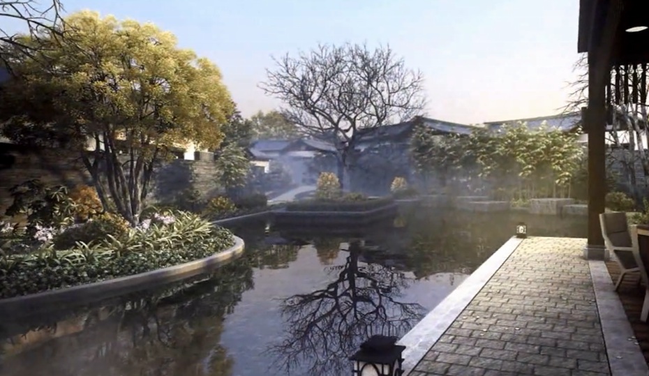 麗江瑞吉酒店房地產(chǎn)建筑漫游動(dòng)畫(huà)圖片