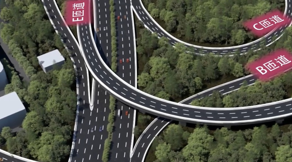 南京繞城公路橋梁三維動畫施工圖片
