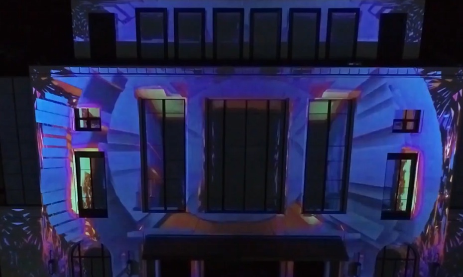 北京藝術(shù)建筑樓體投影制作案例圖片
