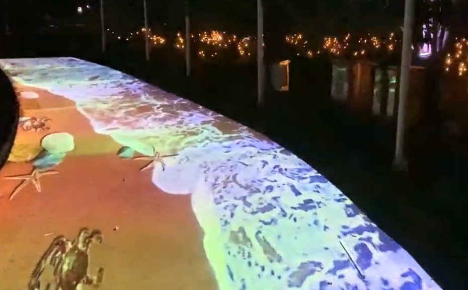 地面投影圖片